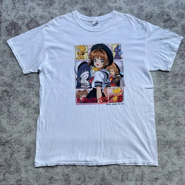 [BUNJANG] Cardcaptor Sakura Bootleg Animation T-Shirt / 카드캡터체리 부틀렉 애니메이션 티셔츠 애니티