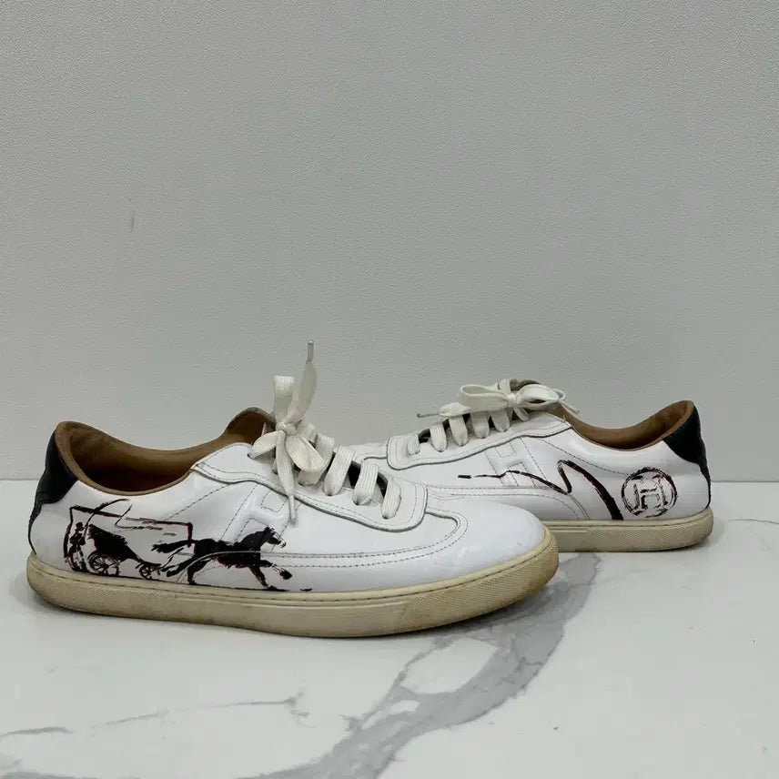 [BUNJANG] Hermès White Sneakers Size 43 / {43 Size} 에르메스 화이트 스니커즈
