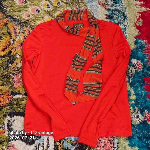 [BUNJANG] Kapital Orange Scarf Jersey / 일본 캐피탈  오렌지 스카프 져지