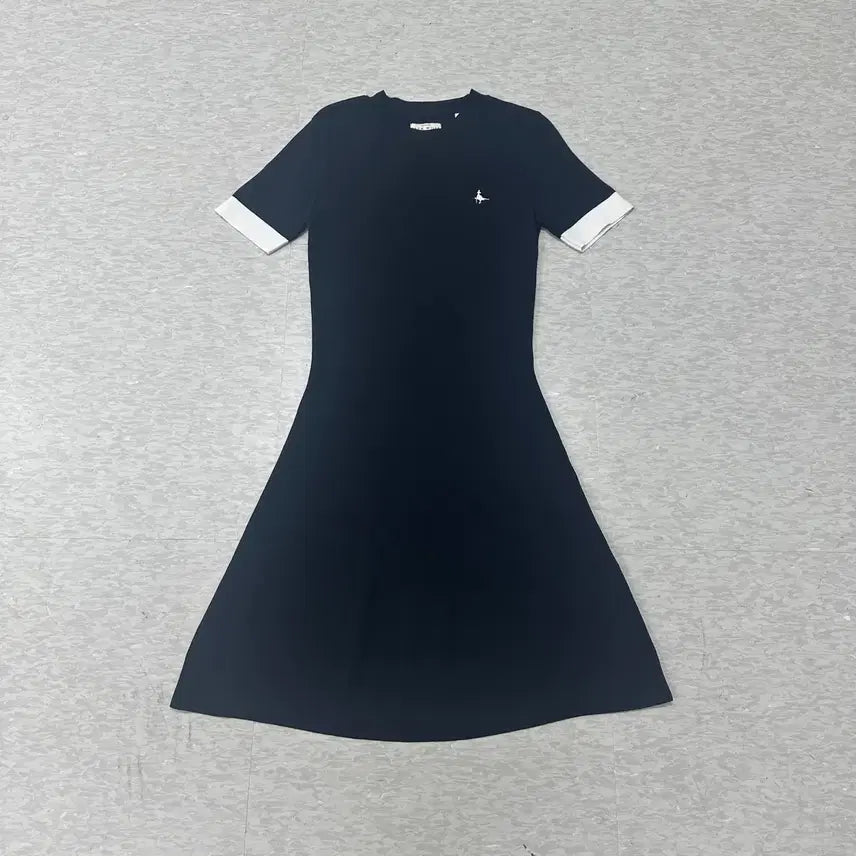 [BUNJANG] Jack Wills Logo Embroidered Short Sleeve Knit Dress UK 8 / 잭윌스 로고 자수 반팔 니트 원피스 UK8