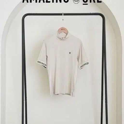 [BUNJANG] Amazingcre Women's Mock Neck Golf T-Shirt / 어메이징크리 여성모크넥