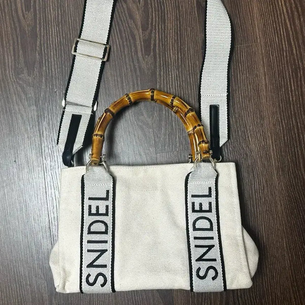 [BUNJANG] Snidel Bamboo Bag Crossbody Tote Shoulder Bag / 스나이델 snidel 스나계 가방 뱀부백 크로스백 토트백 숄더백