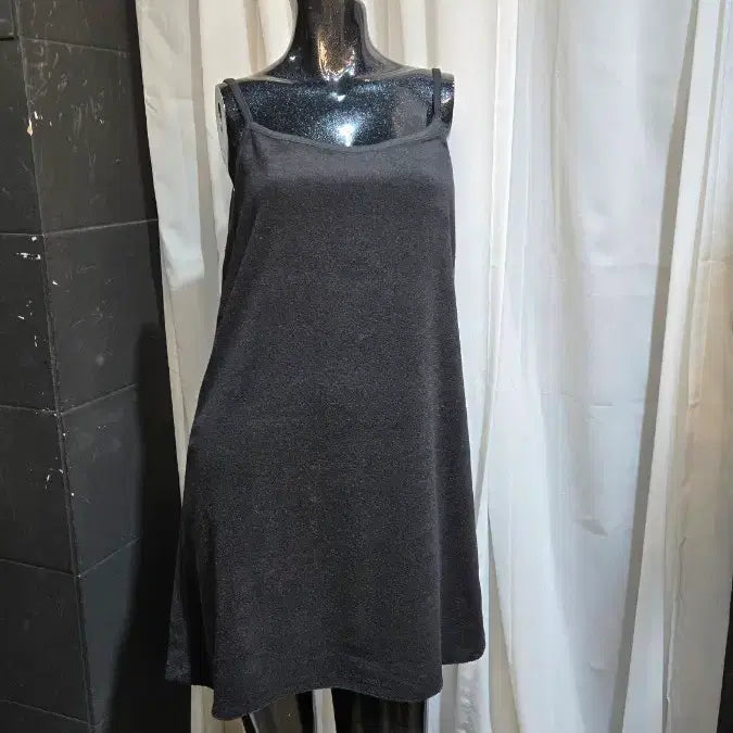 [BUNJANG] Black Towel Mini Dress / 타월 블랙 원피스