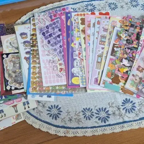 [BUNJANG] Dazzling Diary Sticker Bundle Set (Daiso Tiger Stickers) / 다꾸 스티커 일괄 (다이소 호랑이 스티커)