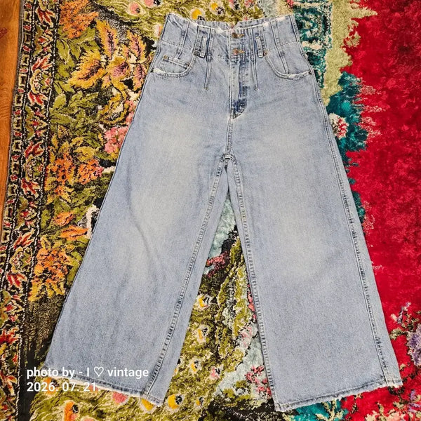 [BUNJANG] Celine High-Waisted Wide-Fit Denim Jeans / 셀린느 하이 웨스트 와이드 핏 청바지 26