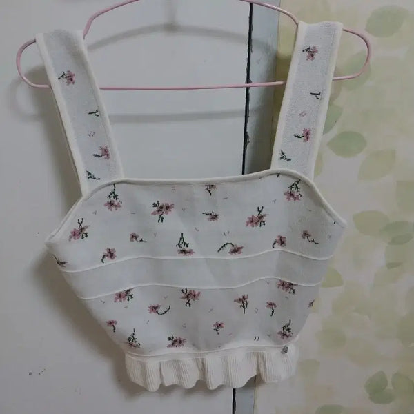 [BUNJANG] Thursday Island Floral Pattern Bustier Top / 써스데이아일랜드 플로럴 패턴 뷔스티에 탑