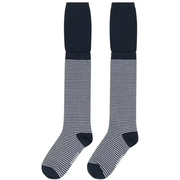 [BUNJANG] Koiseio Double Layer Stripe Socks Navy / 코이세이오 더블 레이어 스트라이프 삭스 네이비