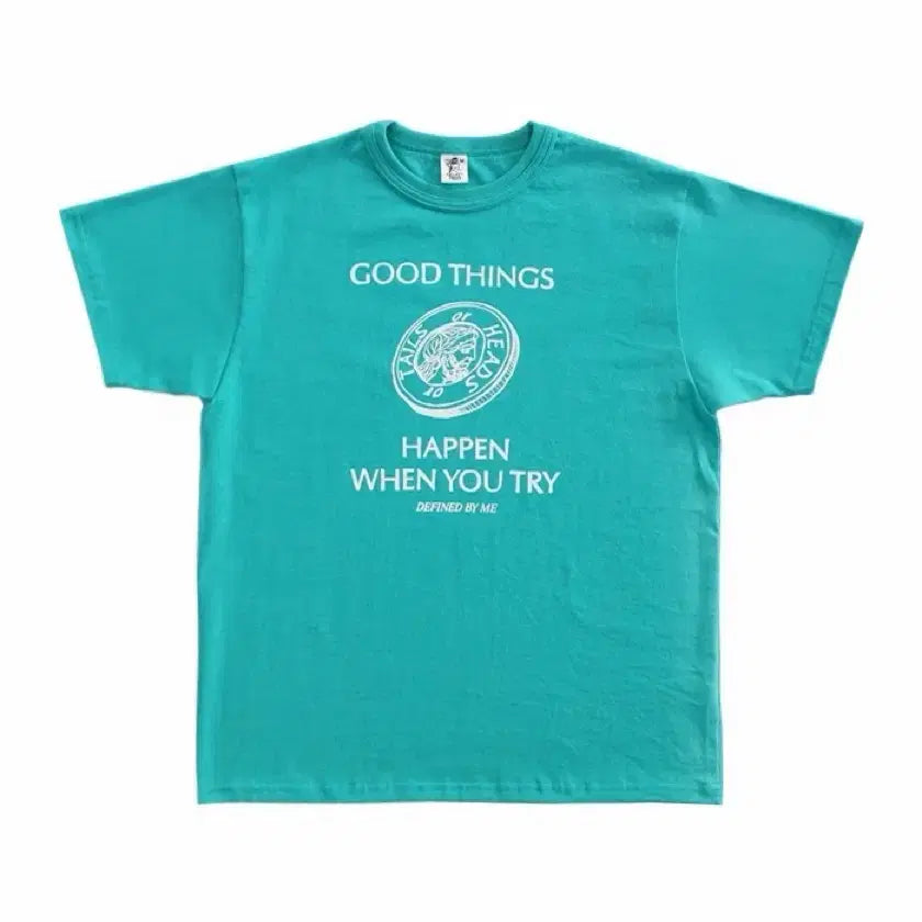 [BUNJANG] Collect Piece GOOD THINGS T-Shirt (Turquoise) L Size / 컬렉트피시스 GOOD THINGS T-SHIRTS (TURQUOISE) L 사이즈