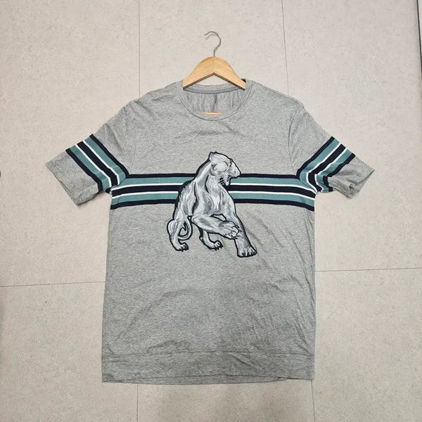 [BUNJANG] Time Homme Embroidered Silk T-Shirt / 타임 옴므 time 자수 실켓 티셔츠