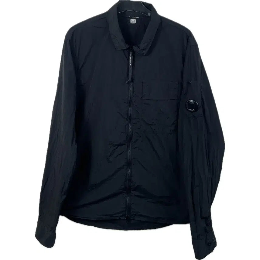 [BUNJANG] CP Company Lens Nylon Overshirt Jacket XL Black / [XL] CP 컴퍼니 렌즈 나일론 오버 셔츠 자켓