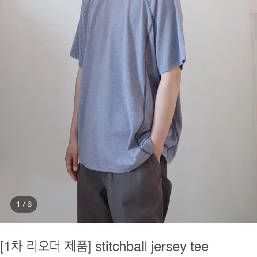 [BUNJANG] Homly Stitchball Jersey T-shirt / [새상품-3사이즈] 홈리 homly 스티치볼 져지 티셔츠