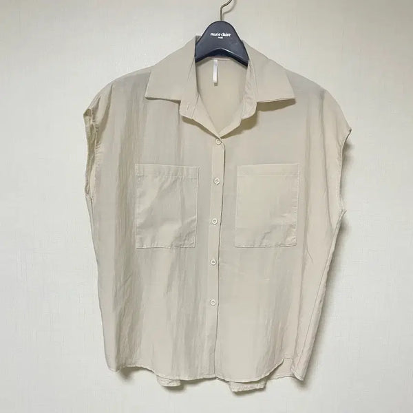 [BUNJANG] Beige Short-Sleeve Shirt / 새상품)반팔 셔츠 베이지