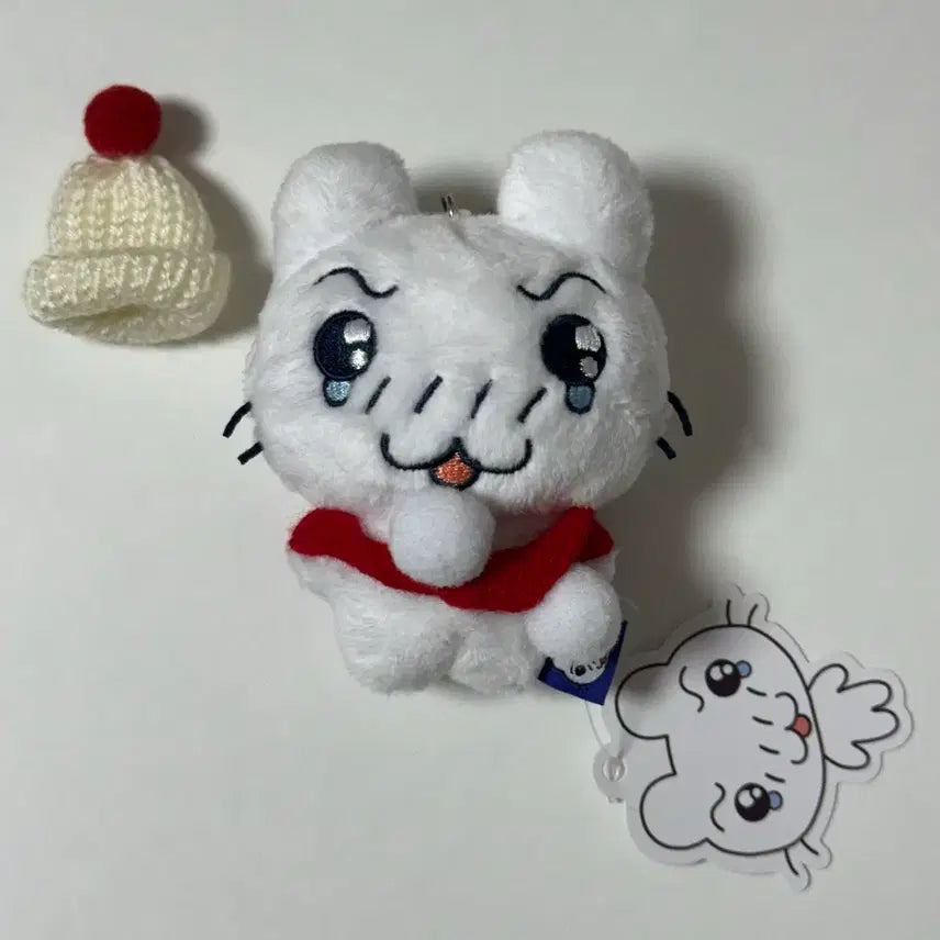 [BUNJANG] BBang BBang Yi Poong Plush Doll with Scarf and Hat / 방구빵빵이 뿌엥 인형 (목도리+모자)