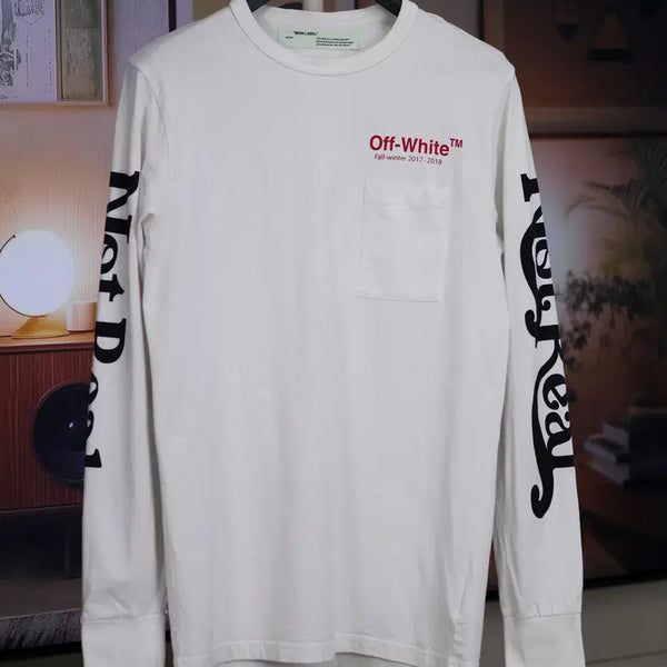 [BUNJANG] Off-White FW17 Pocket Long Sleeve T-Shirt M / 오프화이트 FW17 포켓 롱슬리브 M