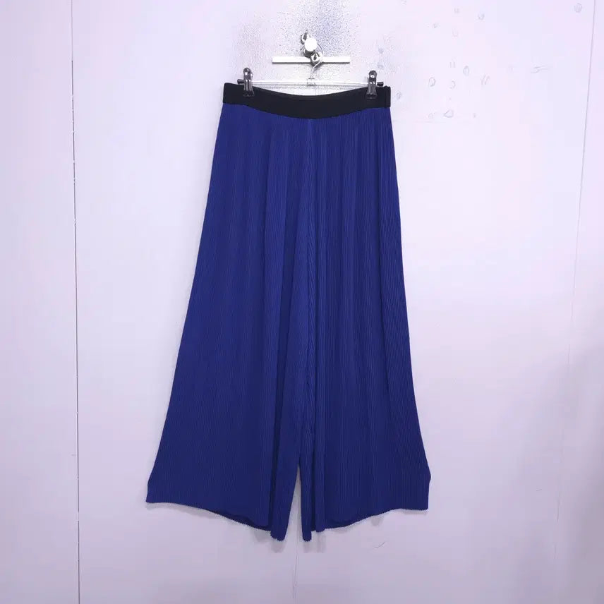 [BUNJANG] Zara Women's Banding Pleats Wide Pants / 자라) 여성 밴딩 플리츠 와이드 팬츠 - F
