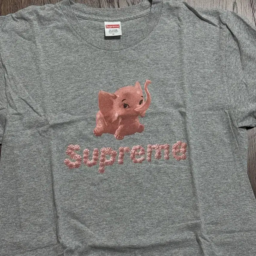 [BUNJANG] Supreme Elephant T-Shirt Gray M / 슈프림 코끼리 티 그레이 m 사이즈