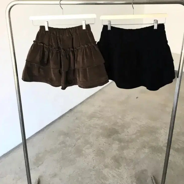[BUNJANG] Frill Kang Kang Skirt - Black / <새상품> 프릴 캉캉 스커트 - 블랙