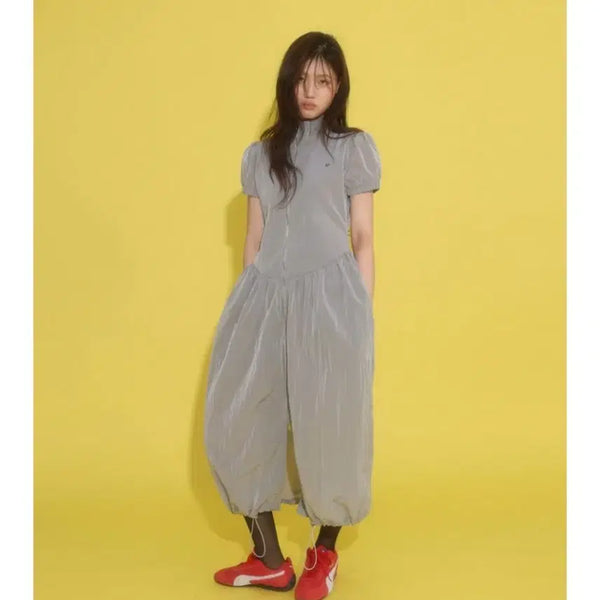 [BUNJANG] Lulu Seoul Yucca Nylon Dress (Gray) / 루루서울 Yucca Nylon Dress (Gray)