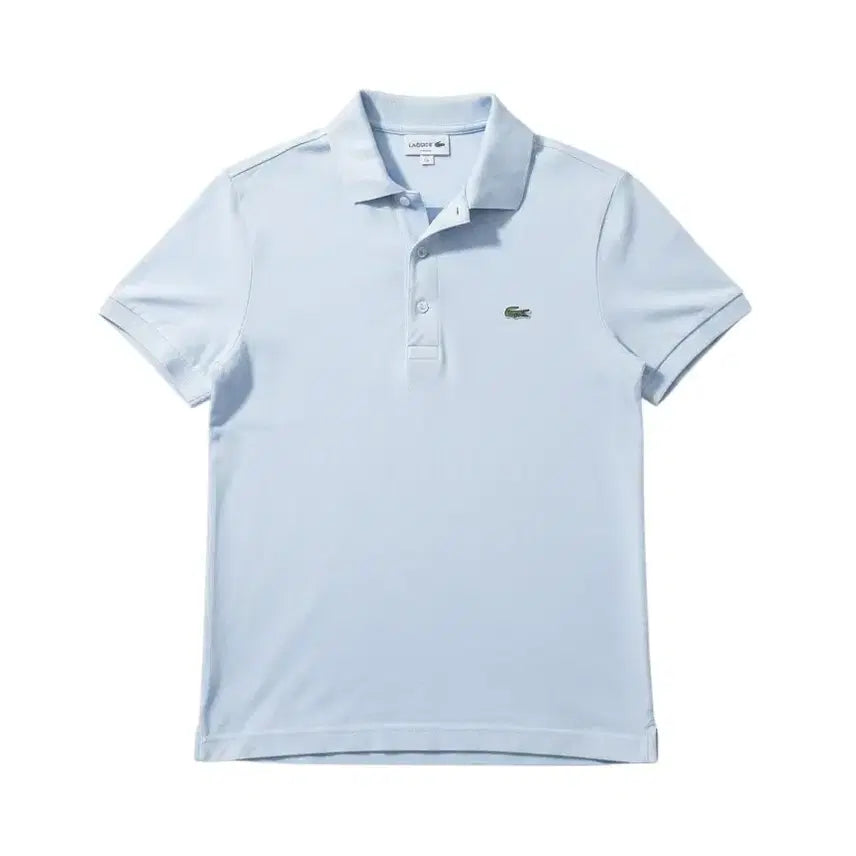 [BUNJANG] Lacoste Light Blue Short Sleeve Polo Shirt Vintage / 170/88A/ 라코스테 연한 하늘색 반팔 피케티 빈티지킹