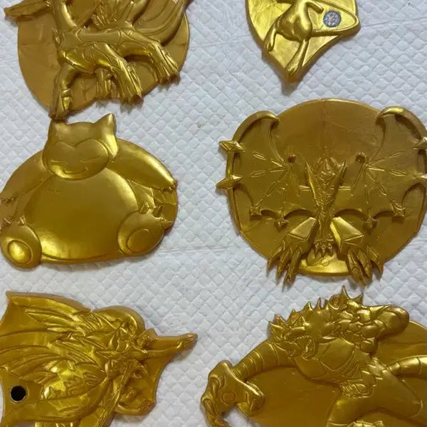 [BUNJANG] Pokemon Gold Medal Set (6 Types) / 포켓몬 골드 메달 6종 세트