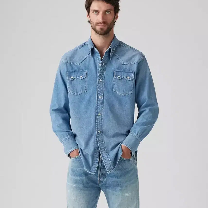[BUNJANG] Levi's LVC 1955 Short Horn Sawtooth Shirt / 리바이스 LVC 1955 쇼트혼 소우투스 셔츠