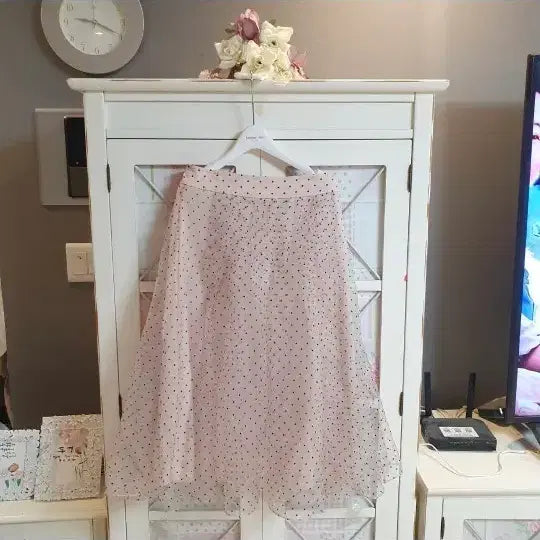 [BUNJANG] JJ JIGOTT Long Chiffon Skirt Dot Pattern (Size 55-66) / jj지고트 샤스커트 롱스커트/55~66