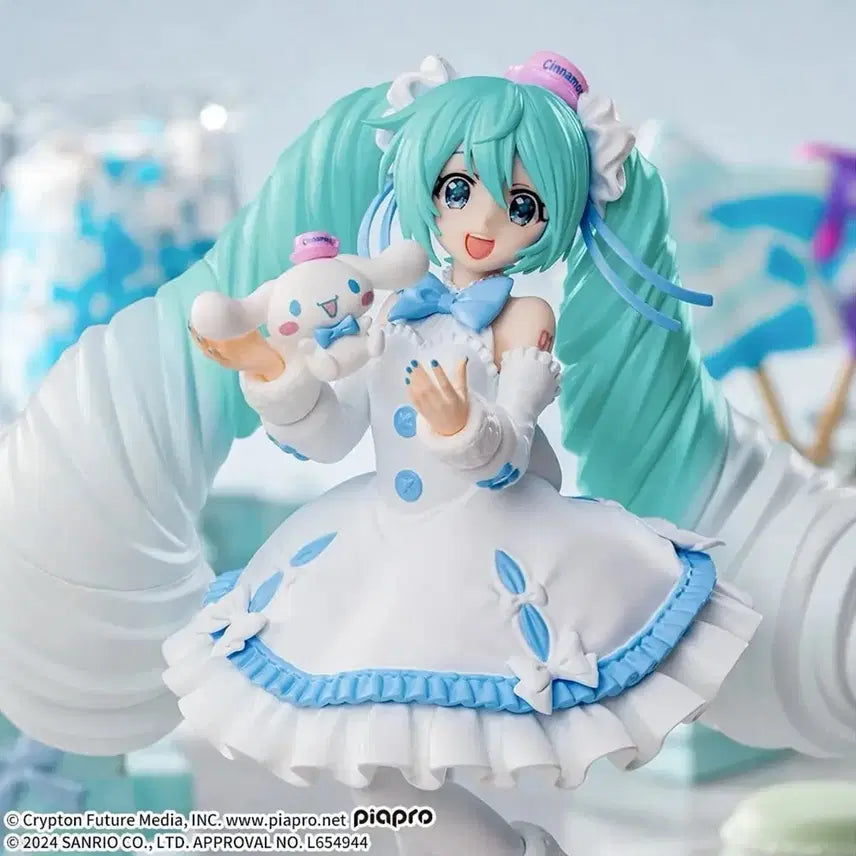 [BUNJANG] Hatsune Miku x Cinnamoroll Luminasta Collaboration Figure - White Dress / 오늘할인! 미쿠 시나모롤 콜라보 루미나스타 피규어 화이트 드레스