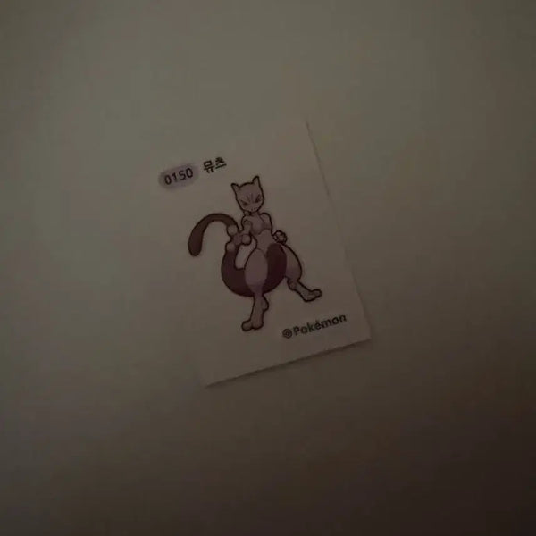 [BUNJANG] Pokemon Mewtwo Sticker / 포켓몬 뮤츠 띠부실