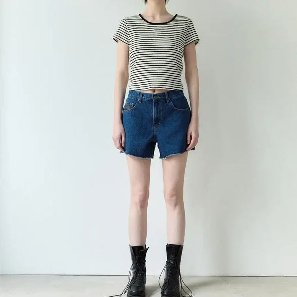 [BUNJANG] SIENNE Denim Short Pants (M) / SIENNE 시엔느 데님 숏팬츠 청반바지 M사이즈