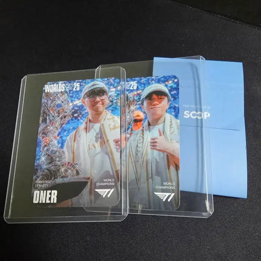 [BUNJANG] T1 Keria 2025 Worlds Champion Photocard Set (2 pcs) / 2025 T1 오너 케리아 챔피언 포토카드 2장