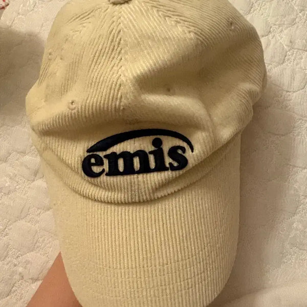 [BUNJANG] Emis Corduroy Ball Cap Ivory / 이미스 코듀로이 볼캡 아이보리