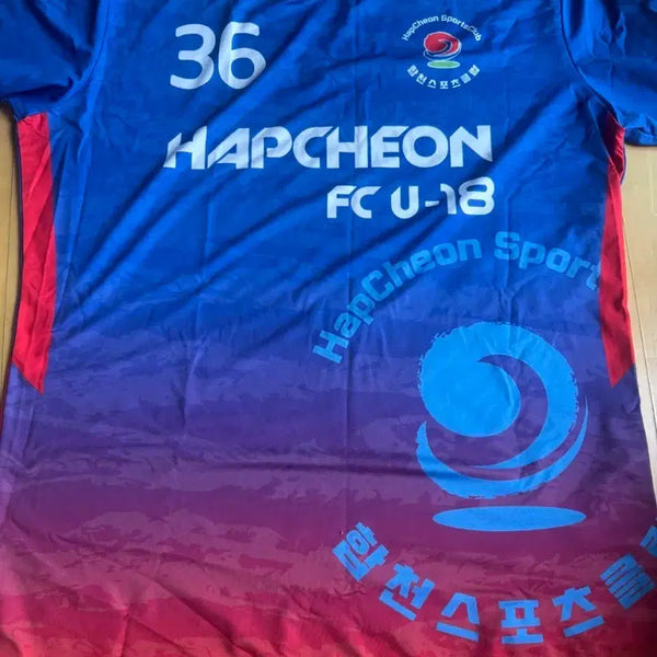 [BUNJANG] Hapcheon U18 Soccer Team Short Sleeve Uniform Top / 합천u18 반팔