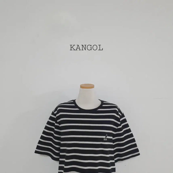 [BUNJANG] Kangol Stripe Short Sleeve T-Shirt XL / 세일)No.26072002 캉골 스트라이프 반팔 티셔츠