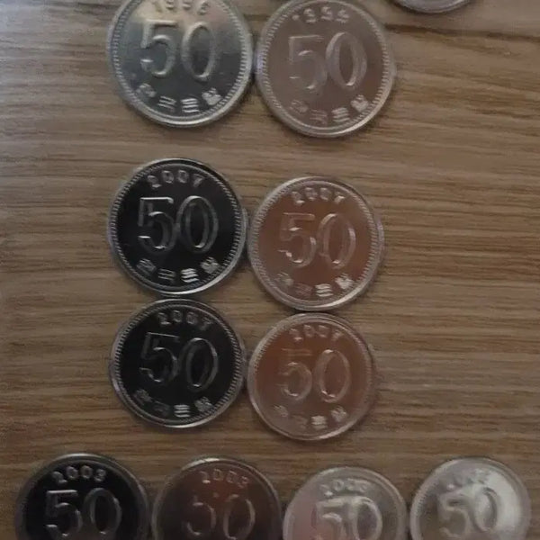 [BUNJANG] Set of 50 Won Coins (Various Years) / 50원 동전 세트