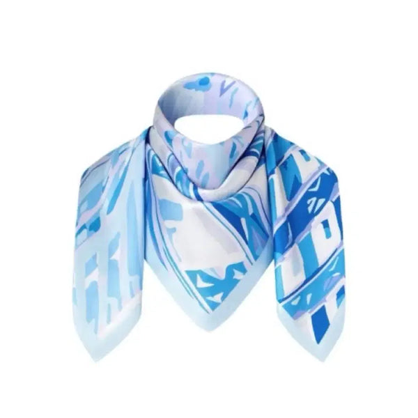 [BUNJANG] Orr Architecture New York Silk Scarf - Blue / (최종가) 오르 orr 아키텍쳐 뉴욕 실크 스카프 - 블루