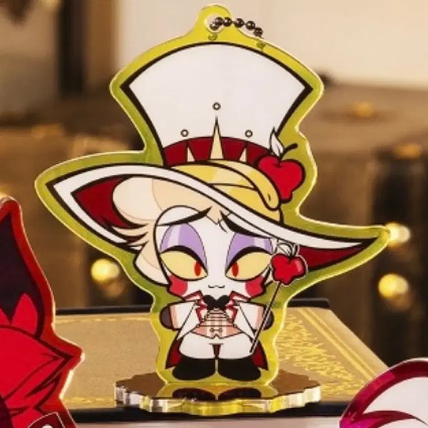 [BUNJANG] Hazbin Hotel Lucifer Acrylic Standee Keychain / 해즈빈호텔 루시퍼 아크릴 스탠드 키링 GPS 이케부쿠로 팝업