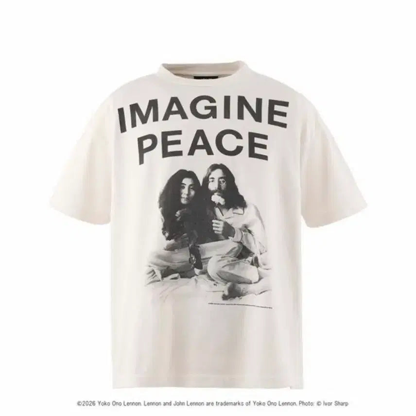 [BUNJANG] Saint Michael x John Lennon Imagine Peace T-Shirt / 세인트미카엘 x 존 레논 M