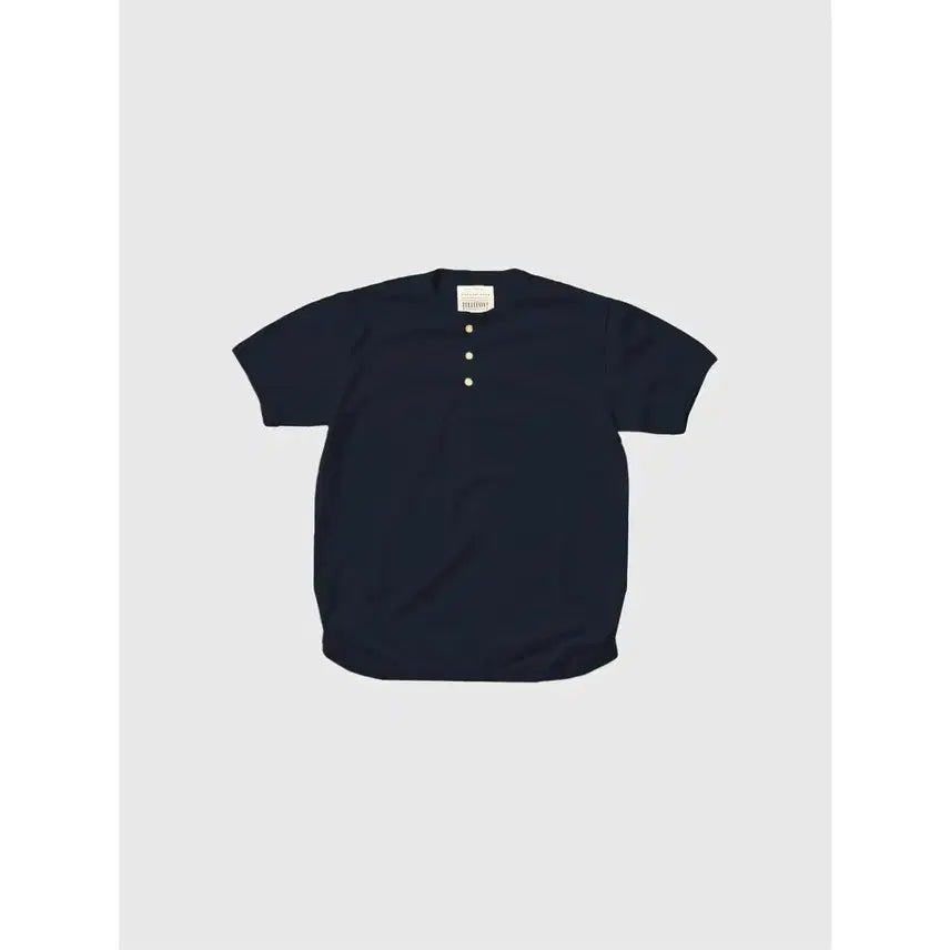 [BUNJANG] Fullcount Heavyweight Henly Neck Short Sleeve T-Shirt / 풀카운트 헤비웨이트 헨리넥 반팔티셔츠