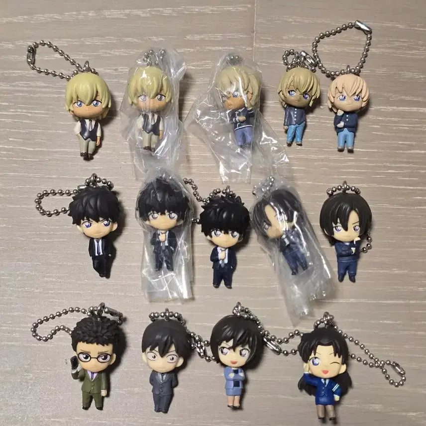[BUNJANG] Detective Conan Swing Figure Keychains / 명탐정코난 스윙 피규어 키링 경찰동기조 공안대 마츠다 하기와라 아무로 카자미