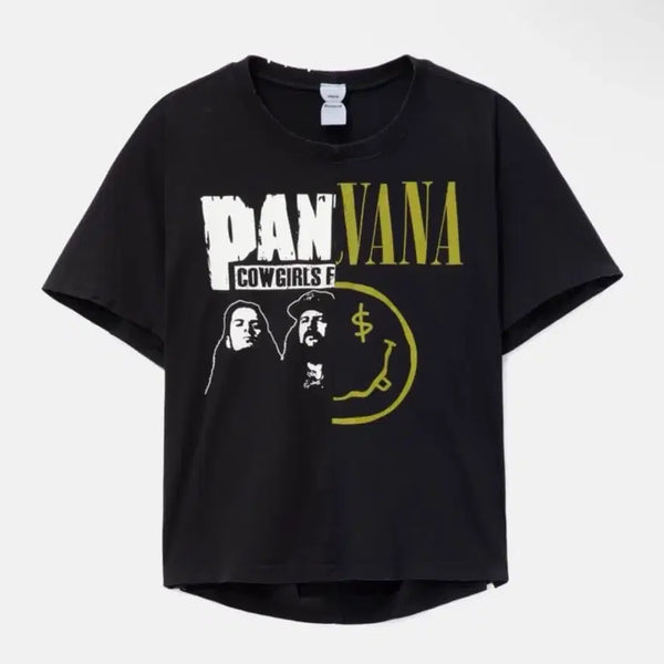 [BUNJANG] Protocol Index Fake Shoulder Slim T-Shirt Black / 프로토콜인덱스 페이크 숄더 심 티셔츠