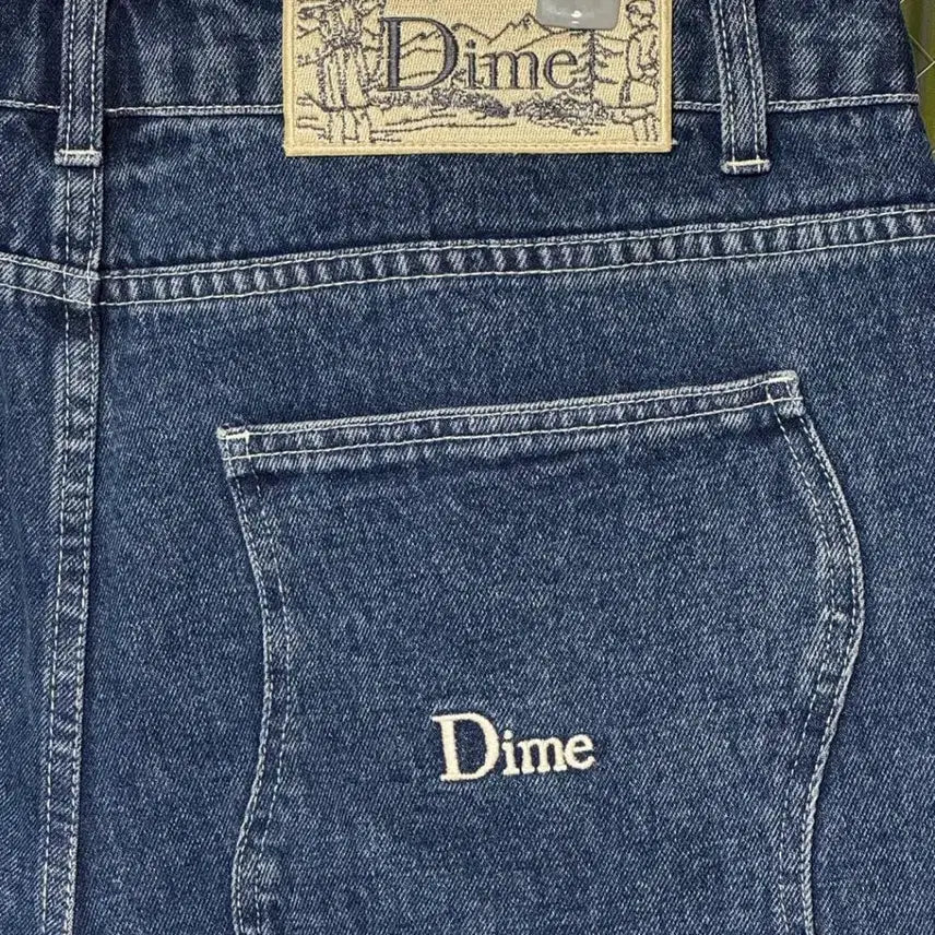 [BUNJANG] Dime Washed Baggy Denim Jeans / 다임 배기 데님 워시드