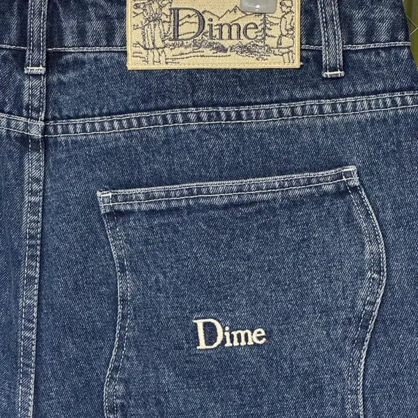 [BUNJANG] Dime Washed Baggy Denim Jeans / 다임 배기 데님 워시드
