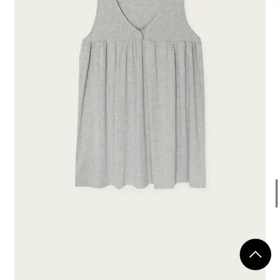 [BUNJANG] Pesto Gray Sleeveless V-Neck Dress / 페스토 그레이 민소매 브이넥 원피스