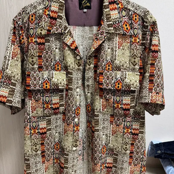[BUNJANG] Needles Rayon Shirt XL / 니들스 레이온 셔츠 xl사이즈