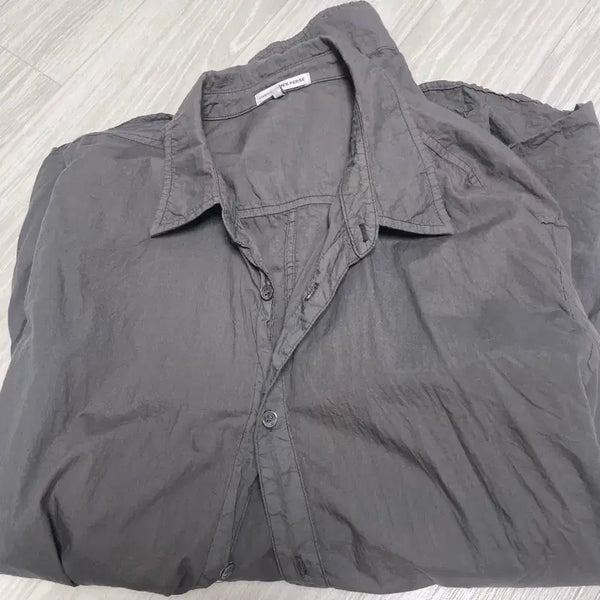 [BUNJANG] James Perse Standard Shirt Grey Size 4 / 제임스퍼스 james perse 스탠다드셔츠 그레이 4 105