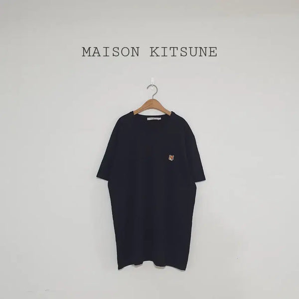[BUNJANG] Maison Kitsuné Black Fox Embroidery Short Sleeve T-Shirt XXL / No.26072007 메종키츠네 반팔티 블랙 폭스자수