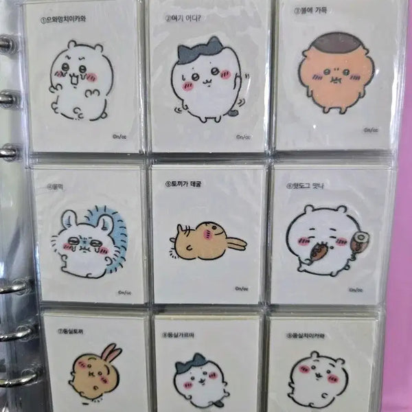 [BUNJANG] Cheekawaii Retro Stickers (Set 1 & 2) - 66 Types / 치이카와 먼작귀 레트로 띠부씰 66종(1탄,2탄)