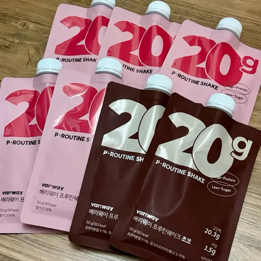 [BUNJANG] Barryway Fruity Shake (Strawberry & Chocolate) - Bundle Set / 배리웨이 총 7개 딸기 초코