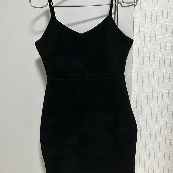 [BUNJANG] Velvet Bustier Mini Dress / 뷔스티에 원피스 벨벳 블랙 미니원피스 에이블리 교신