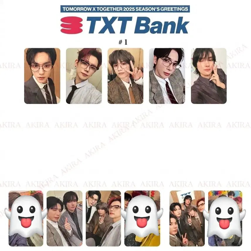 [BUNJANG] TXT Season's Greetings 2025 Yeonjun Soobin Beomgyu Taehyun Hueningkai Bundle Set Photocards / 일괄 투바투 포카 시즌그리팅 2025 시그 연준 수빈 범규 태현 휴닝카이